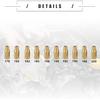 Motoforti Universal Motorcycle Carburetor Jets Main Jets Nozzles, 178 180 182 185 188 190 192 195 198 200, Durable, Metal, Gold Tone, 10pcs