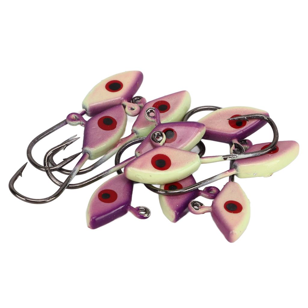 50 BUC Cârlig Pescuit pe Gheață Vârf Ascuțit Lustruit Colorat Formă Realistă Portabil Kit Cârlige Pescuit pe Gheață pentru Iarnă