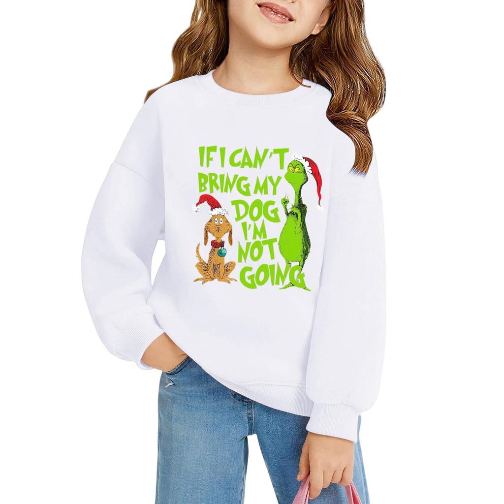 Weihnachtstag Mädchen Rundhals-Pullover für Kinder Bedruckte Baby-Tops