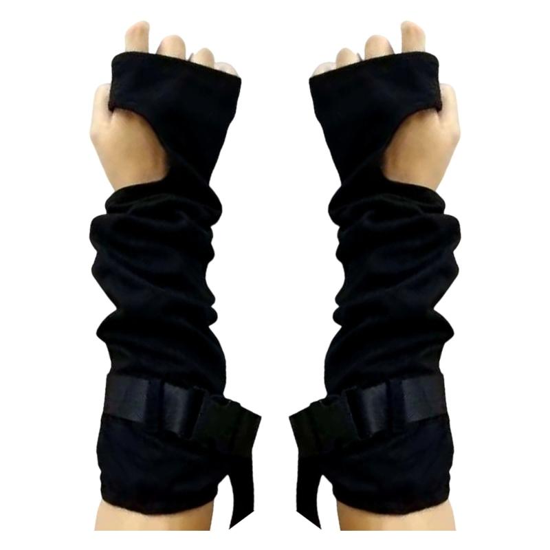 Guantes de Manga para Brazo sin Dedos Cubierta Larga para Antebrazo con Correa Ajustable para Estilo Casual Looks de Escenario para Adultos