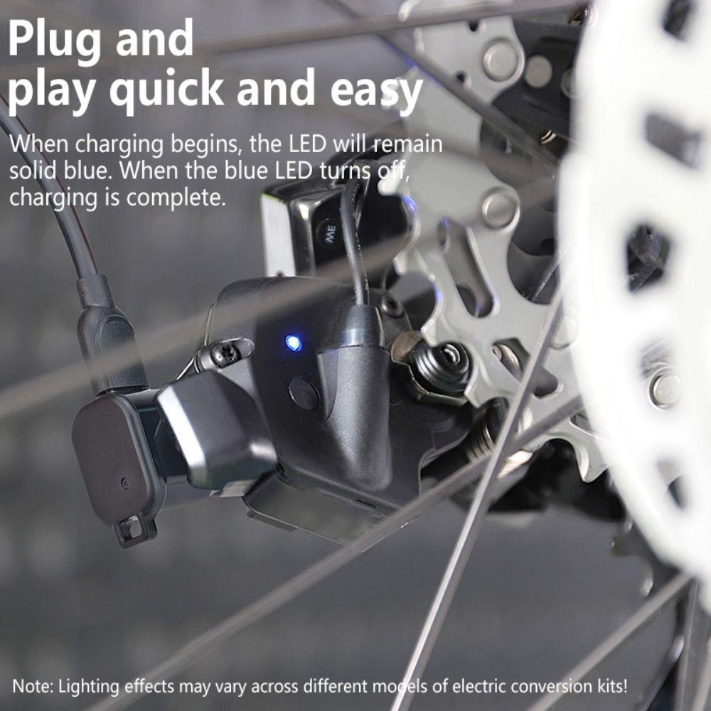 Compact 4-Pin to Type-C Converter LED Indicator Di2 Charging Cable USB-C Bike Charger  Universal