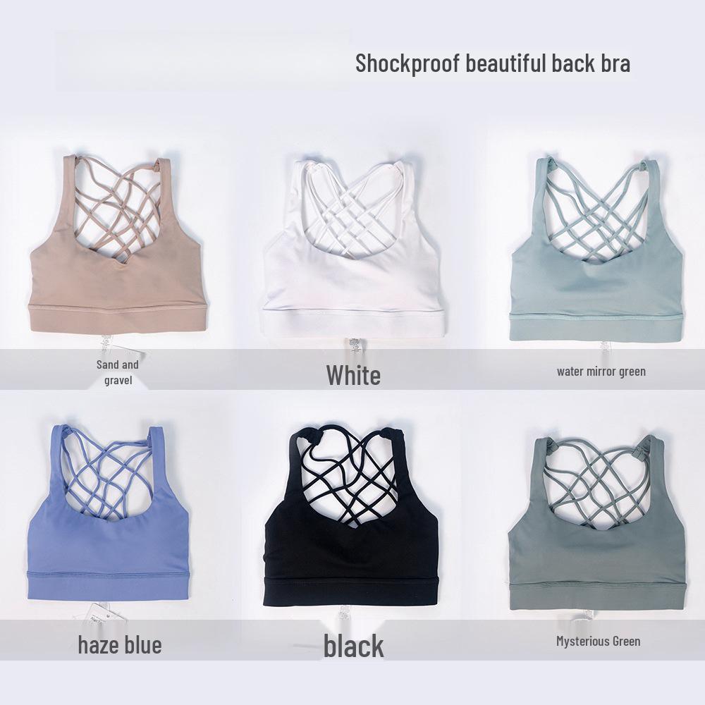 Quick-Dry Women's Eight-Strap Shockproof Sports Bra – Summer Yoga Fitness Outerwear