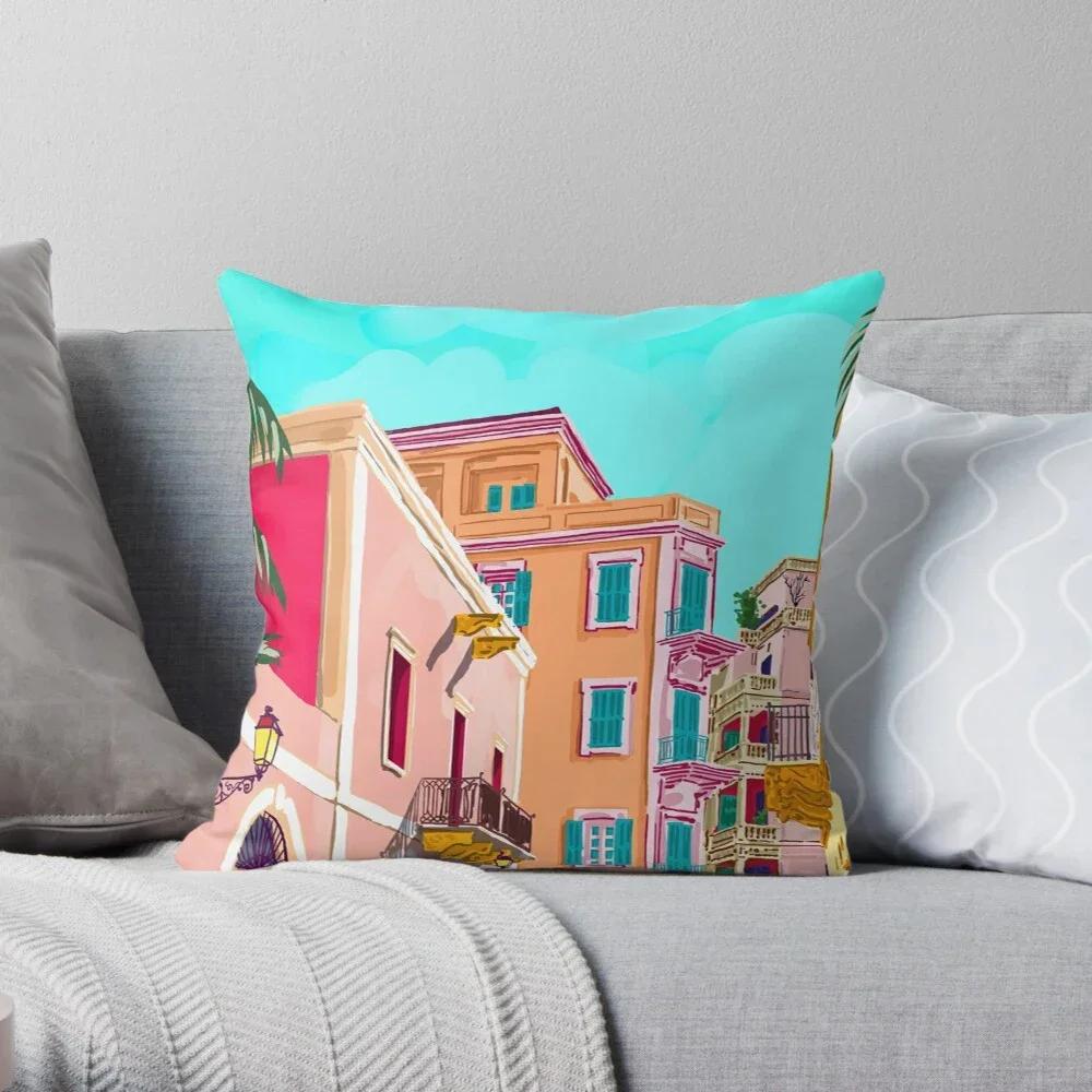 Modern living room sofa Home bed pillow case blue Beach style pillow case  decorative home pillow case cushion cover