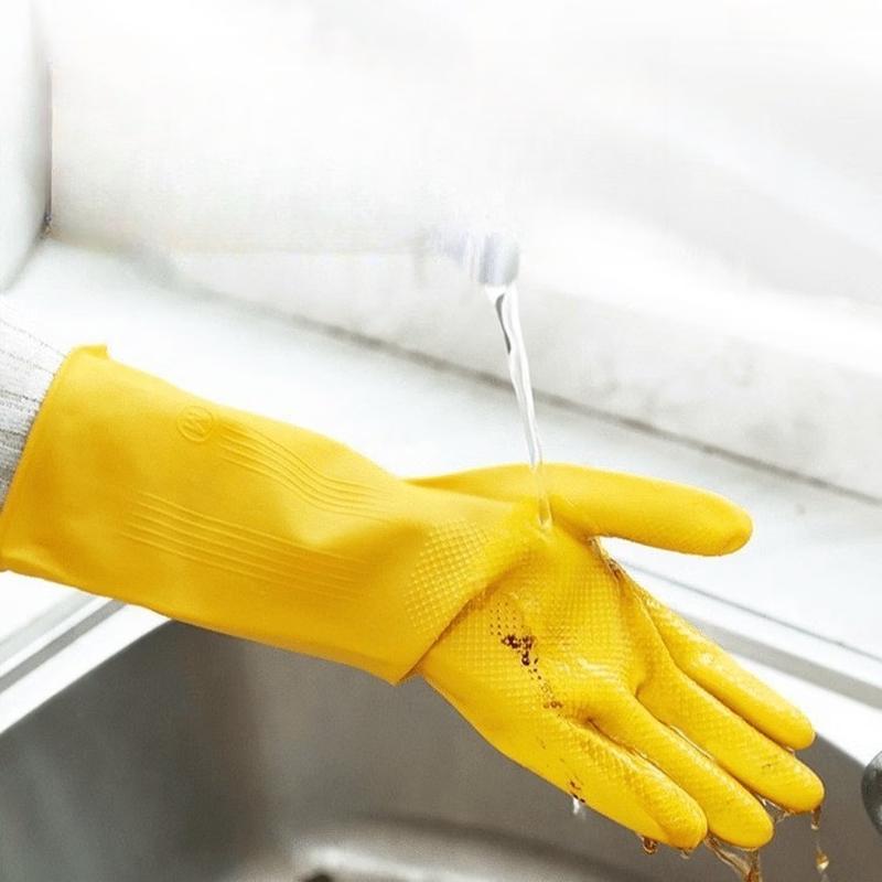 FKIV Thickened Latex Household Cleaning Gloves