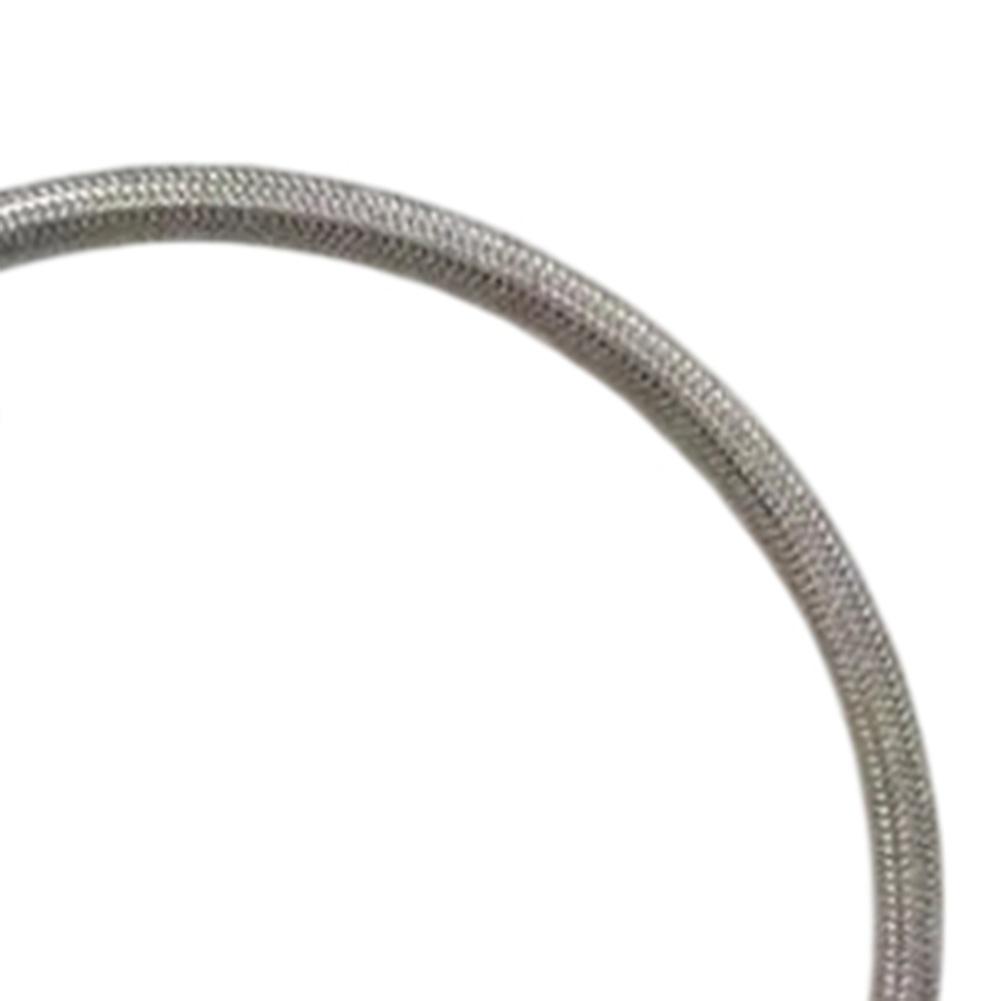 89708 Rear Brake Lines 2PCS Extended Braided- Stainless Steel Fit 4-6in Lift Jeep- Wrangler- JK 2007-2018 Replacement Parts Kit