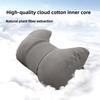 Luxury Suede Comfortable Car Neck Pillows Soft Car Waist Pillow Travel Auto Accessories Car Headrest and Lumbar Support Cushion