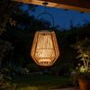 Boho-Style Handmade Solar Powered Rattan Chandelier - Waterproof Solar Light - with Handle, Ideal for Decorating Gardens