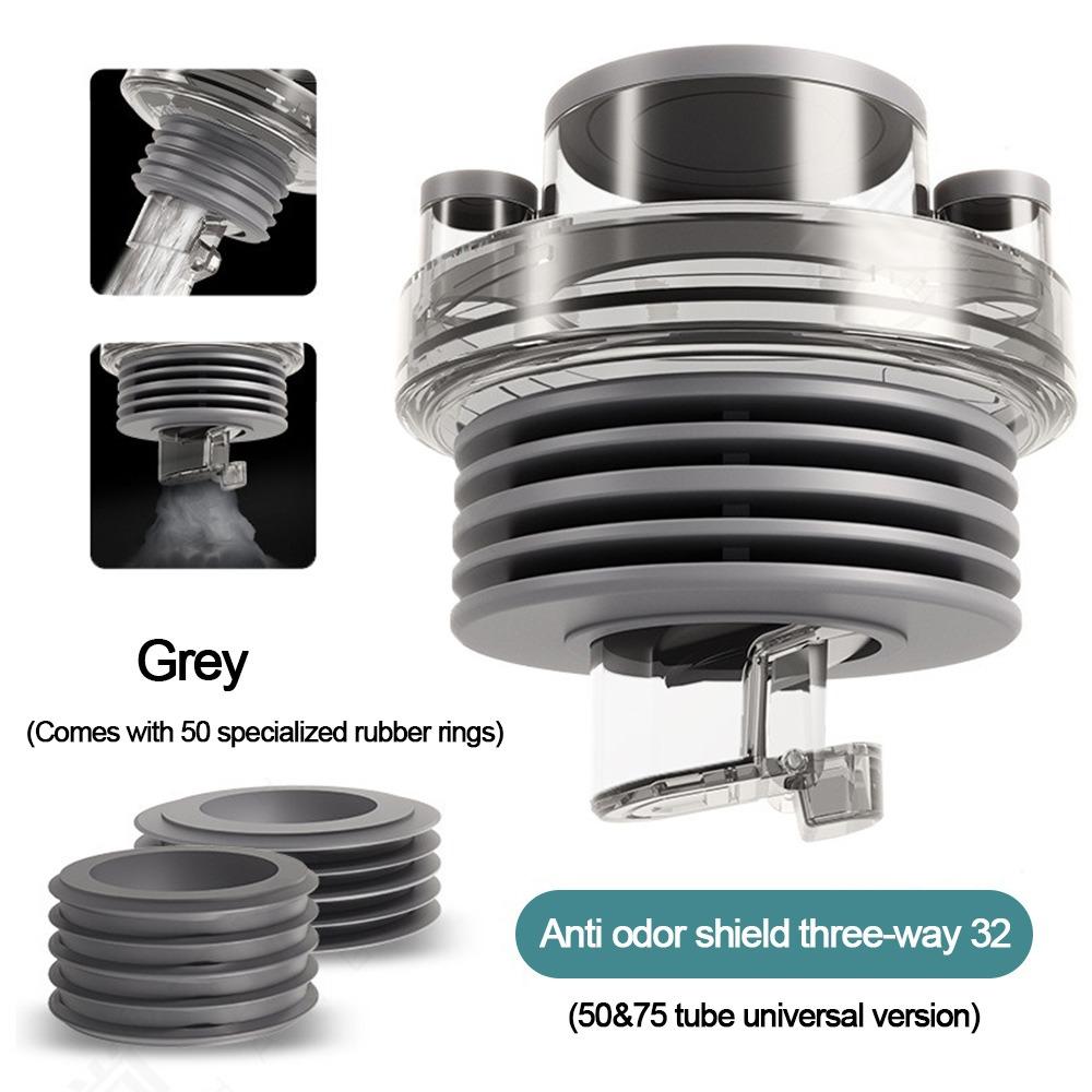 Useful Anti odor Sink Drain Pipe Adapter Sealing Ring Tees Kitchen Basin Sewer Branch Multifunctional Drainage Water Pipe Joint