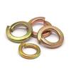 Level 8 Blackened Stainless Steel Anti-Slip Spring Washer, Japanese Standard, Sizes M6, M8, M10, M20.