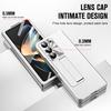 Leather for Samsung Galaxy Fold 6 5 4 3 Case Slim Hard Stand Protective Film Cover Stand Mental Holder Shockproof Luxury