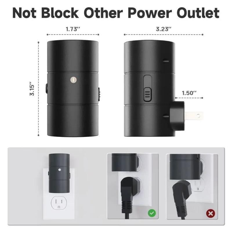Plug-in LED Night Light Dimmable 3 Color Modes Auto On/Off Light Sensor Ultra Slim Nightlight for Bedroom Hallway Bathroom