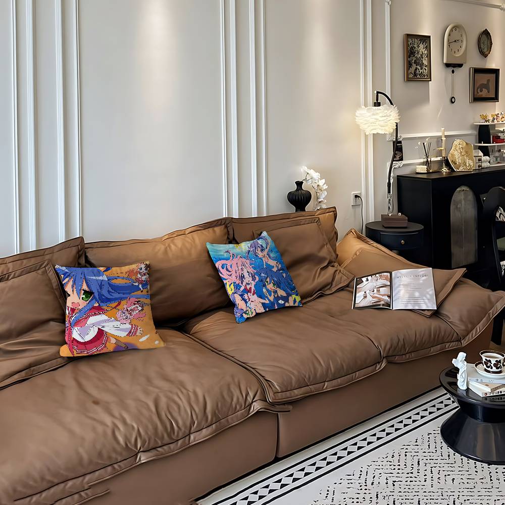 H-hiiragi K-kagami Cushion Cover Pillow Cover Decor Pillowcase Printed Cushion Case For Couch