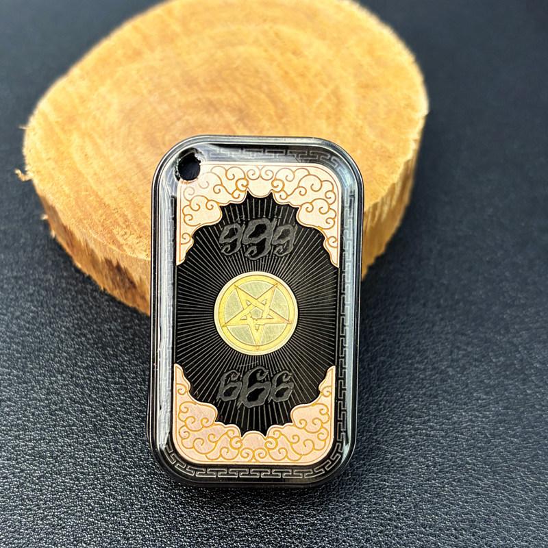 Fidget Rotating Mechanical Slider Dense Multiple Track Paragraph Magnetic Push Card Plate Edc Metal Stress Relief Sensory Toy