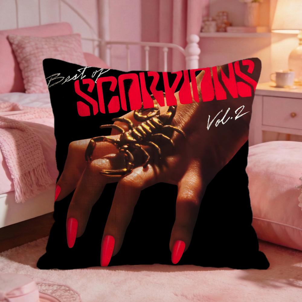 Scorpions Band Hot Cushion Cover Premium Comfort Reversible Pillow Cove Two In One Design For Any Room  Car Interior