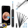 Smart Ear Camera with App Monitoring Wireless WiFi Ear Camera Otoscope with Light - HD Visual Ear Cleaning Kit