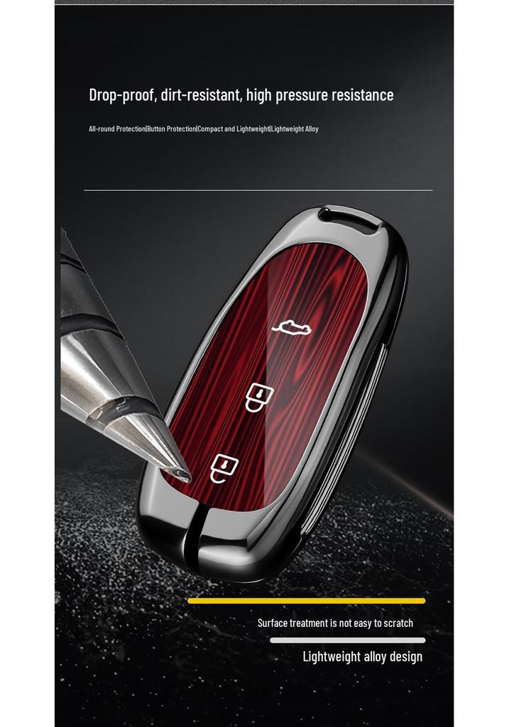 Premium Metal Shell Key Case for Ideal L9/L8/L7MAX - Car-Specific Protection with Buckle