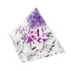 Orgonite Crystal Orgone Pyramid Tree of Life Energy Tower Nature Reiki Healing Chakra Crushed Stone Object 6cm x 6cm (10)