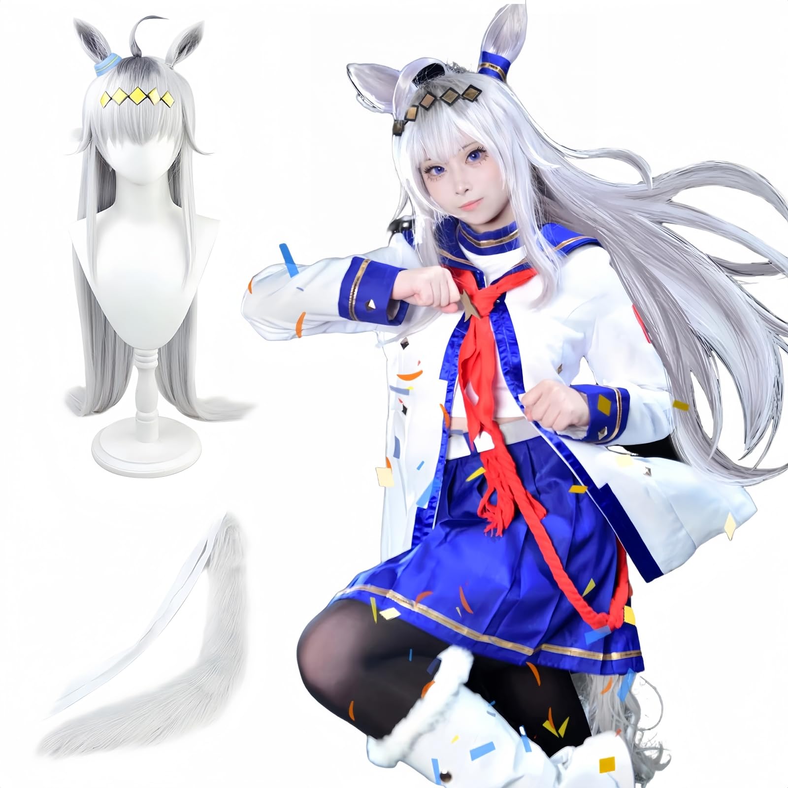 

Uma Musume Косплей Oguri Cap Косплей Starlight Beat Косплей Uma Musume Косплей Костюм Костюм для мероприятия на Хэллоуин Школьный фестиваль [NOKIJP]