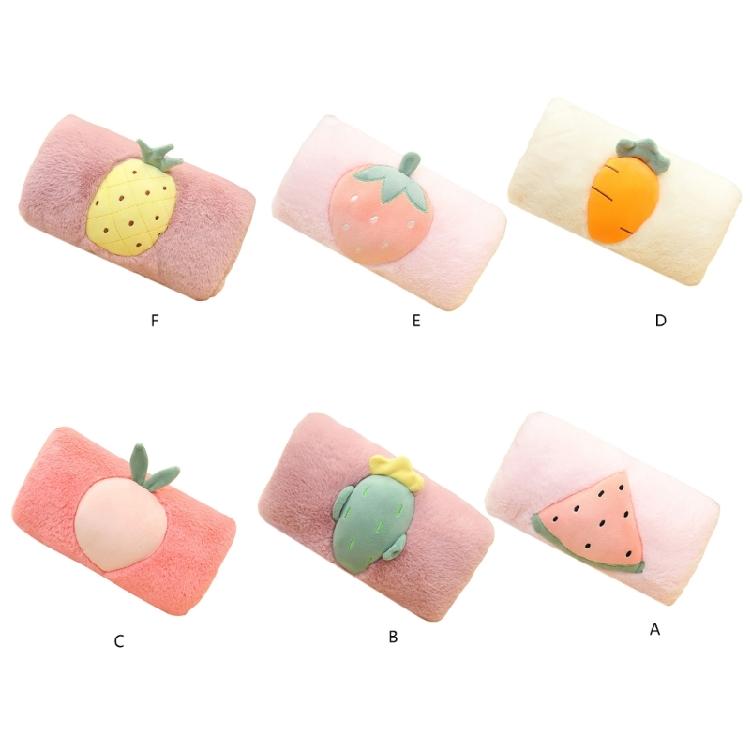 Elegant Hand Warmer Furry Easy to Detach Cartoon Fruit Winter Essential Women Winter Hand Warmer Lovely Fruit