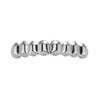 1/2 Pcs Glossy Finish Eco Friendly Copper Top Bottom Teeth Grillz Set Anti Slip Silver Gold Teeth Jewelry Cosplay