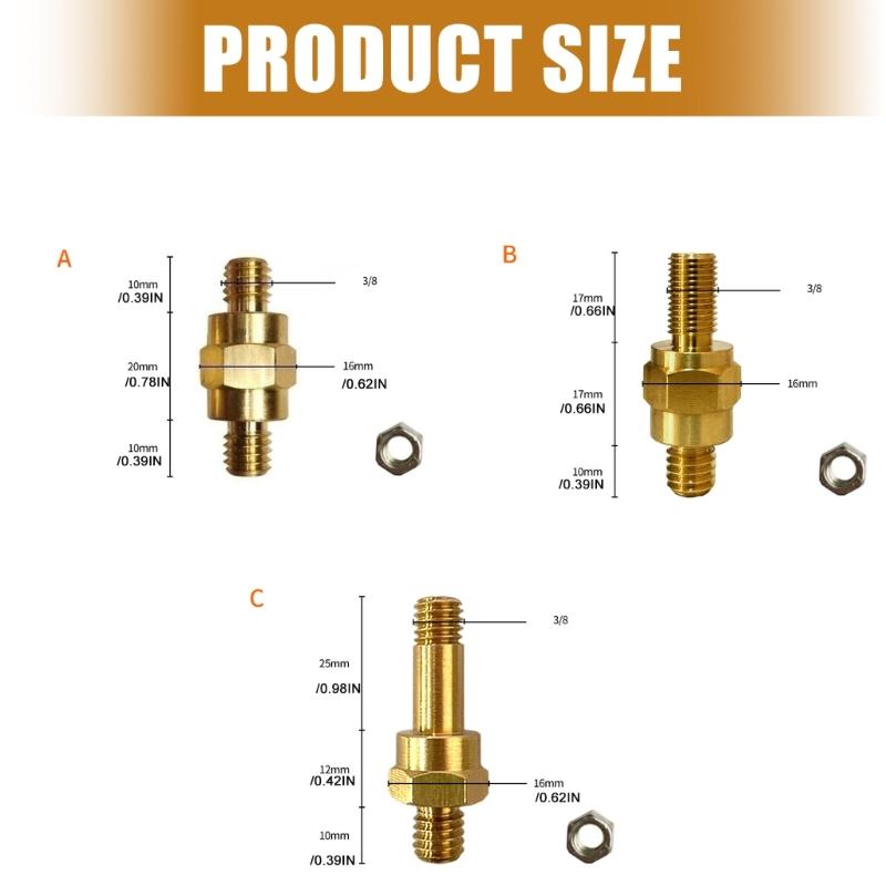 Easy Installation Battery Terminal Adapter Converter Make Of Copper Material 3/8mm Stud Size For Reliable Power Transfer