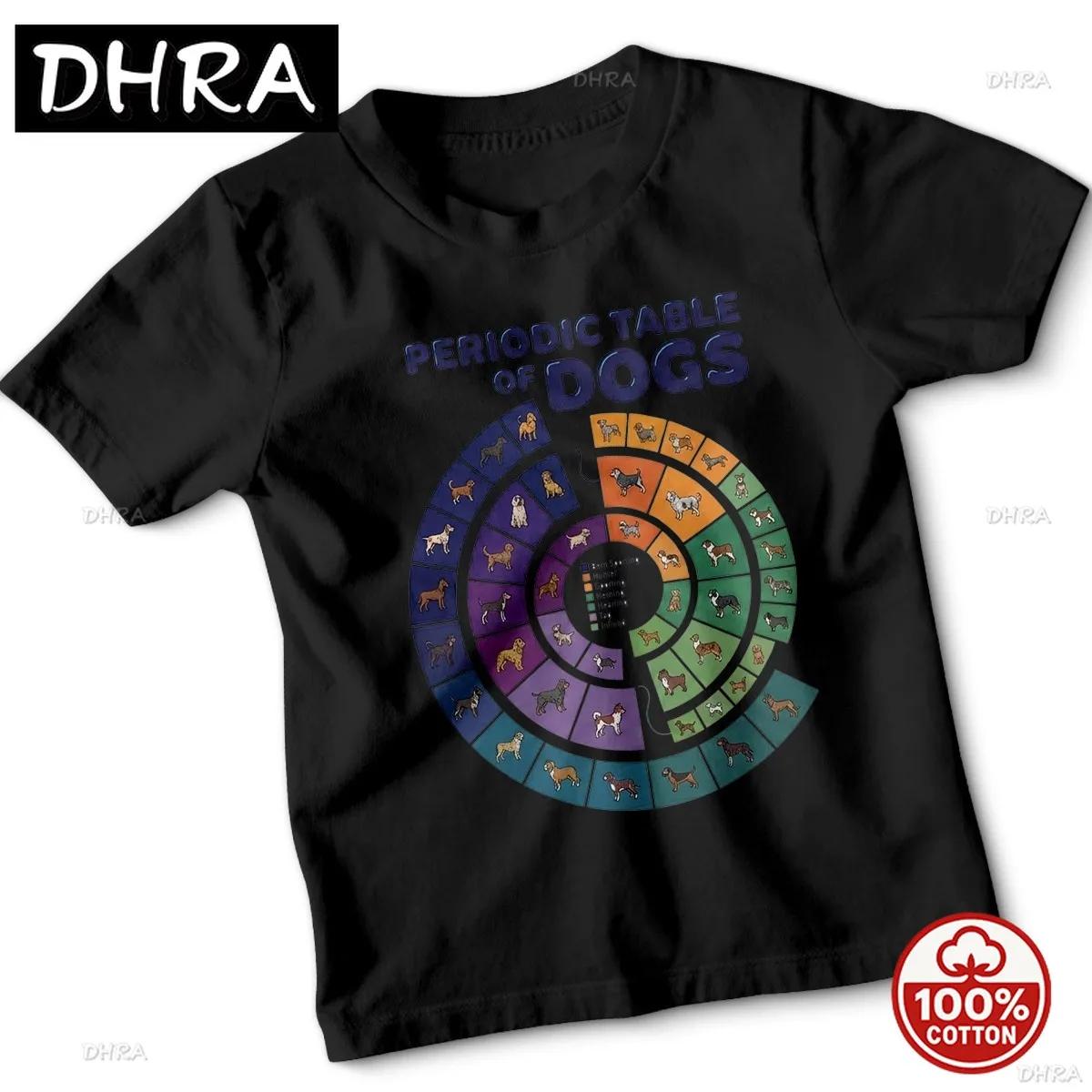 Periodic Table of Dogs Dog Breeds Animals Kids TShirt Educational Graphic Tee Crew Neck Tee T Shirt Minimalist Tops Casual S