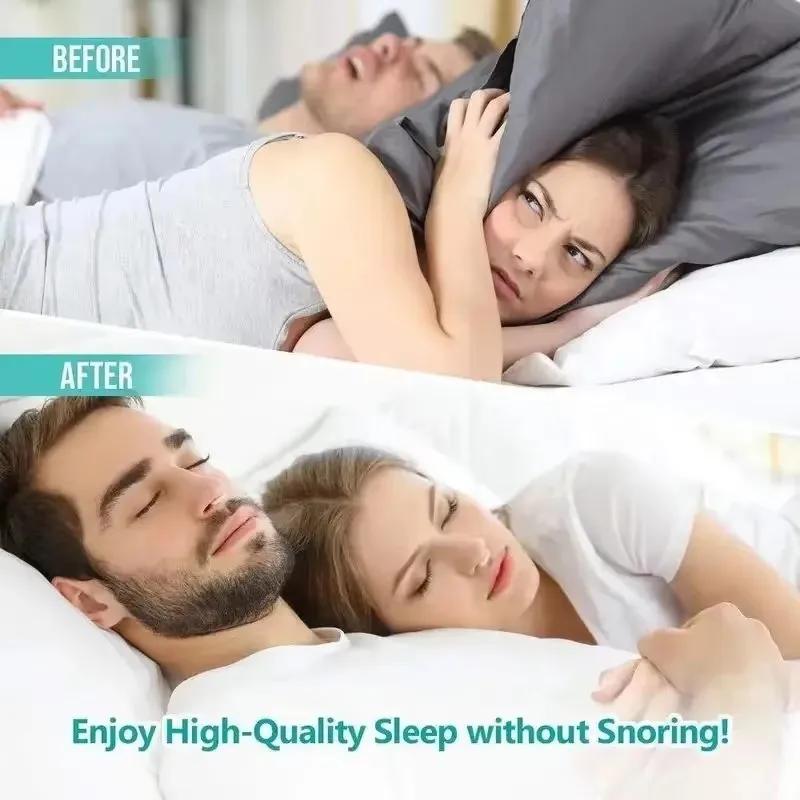 Anti Snore Stop Snoring Nose Clip Silicone Magnetic Sleep Tray Sleeping Aid Apnea Guard Night Device with Case Anti
