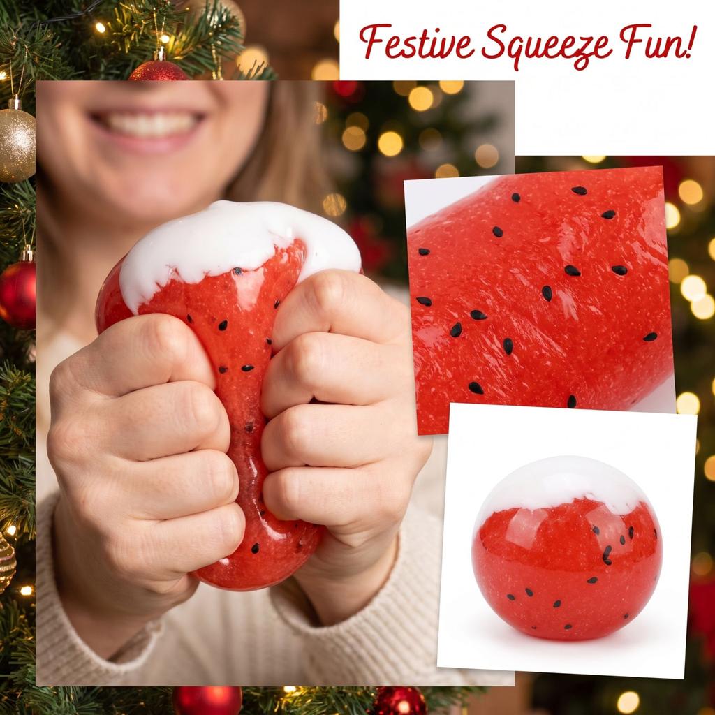 Christmas Cute Stress Ball Sensory Toy for Kids Adults Gift