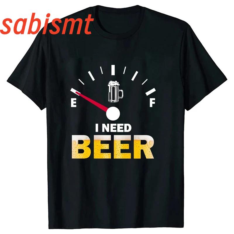Funny I Need Beer Printed Shirt Unisex Unisex Casual Personality Tshirt Unisex Summer Creative Comfortable Tshirt Couple Top Tees