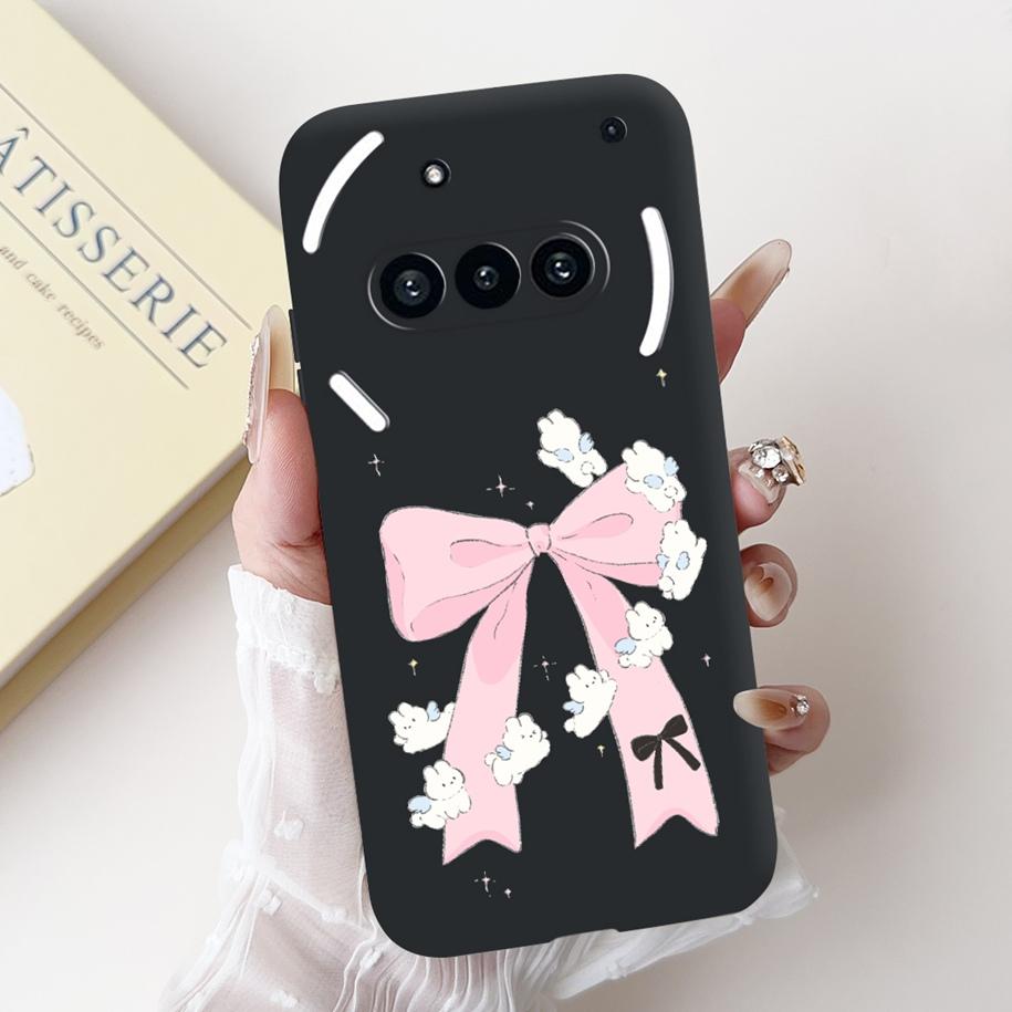 For Nothing Phone 3A Case A059 Cover Fashion Flower Soft Silicone Black Shockproof Cover On Nothing Phone3A 3 A 3APro A059P Capa