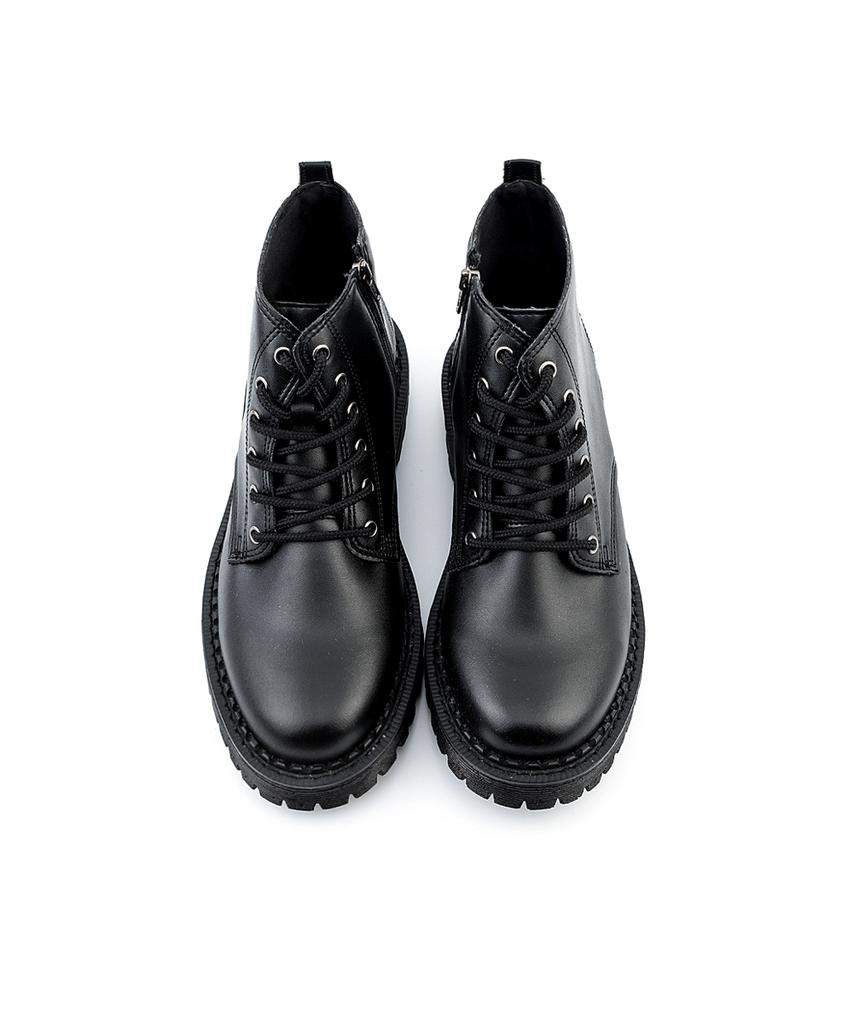 Bsqt By Classy F08 Oslo 6-Dziurkowe Derby Walker Vintage Czarne