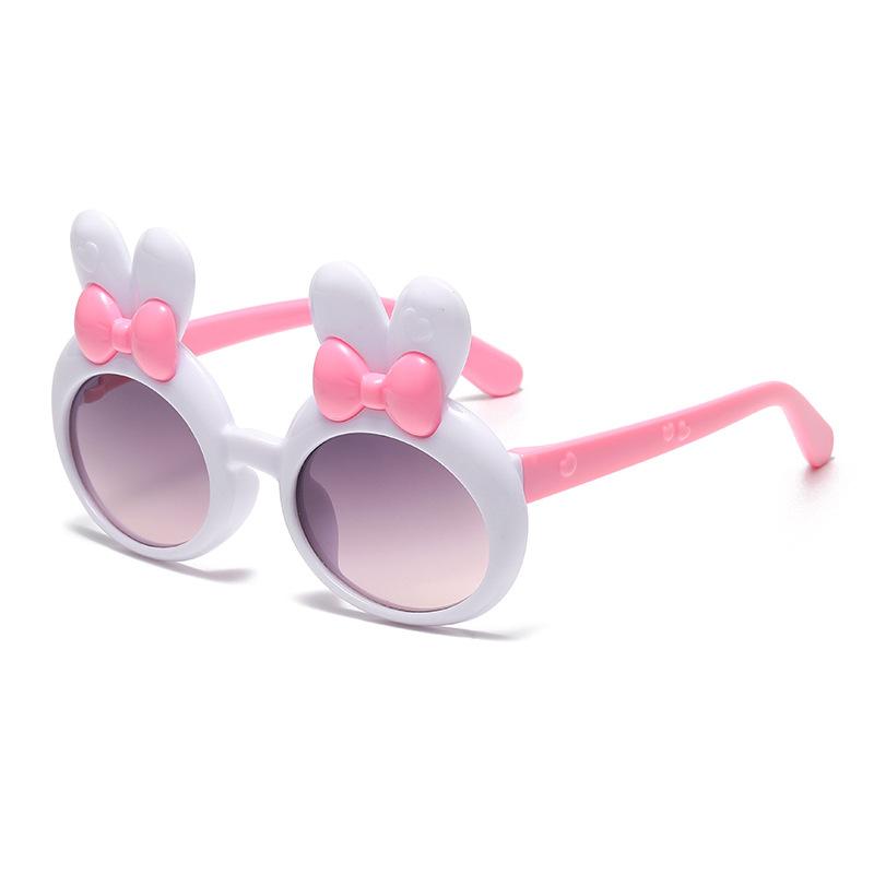 7304 Children'S Cartoon Sunglasses Bow Girl Glasses, Rabbit Ear Love Baby Sunglasses Sunglasses