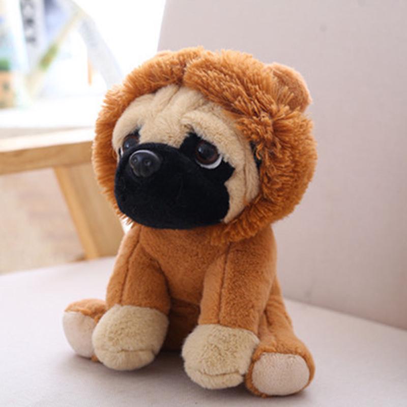 20 CM kimšyti imitaciniai šunys pliušiniai šarpei mopsai Puikus šuniukų žaislas naminiams gyvūnėliams pliušinis gyvūnų žaislas vaikams vaikams
