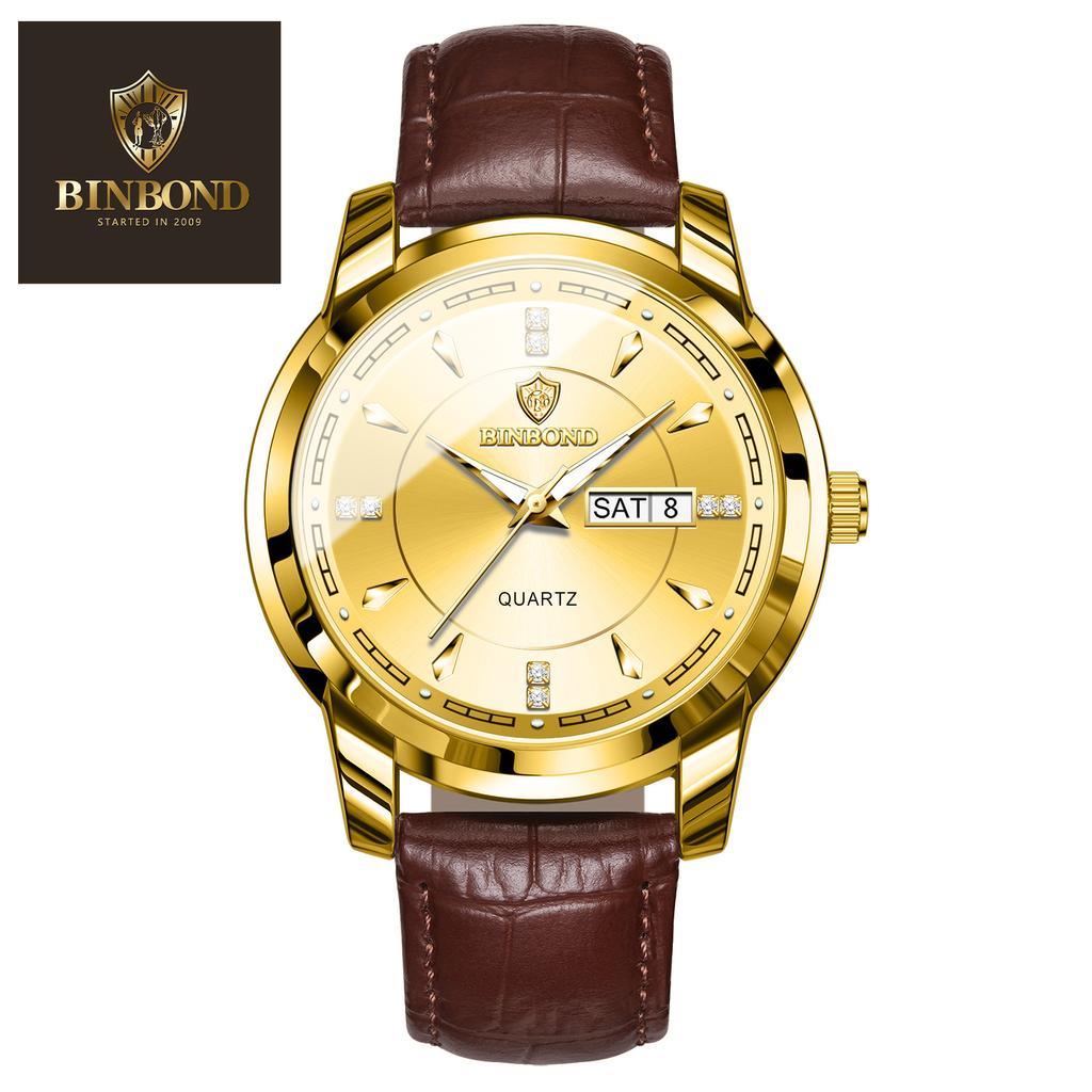 Famous Men's Watch Waterproof Casual Fashion Business Watch Men's Student Leather Quartz Watch
