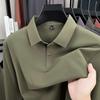 Men's Long Sleeve Business Polo Shirt