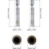 14mm&16mm Magnetic Swivel Spark Plug Socket, Thin Wall Magnetic Rotating 3/8" Drive 12 Point Standard Spark Plug Socket Removal Tool 360-degree
