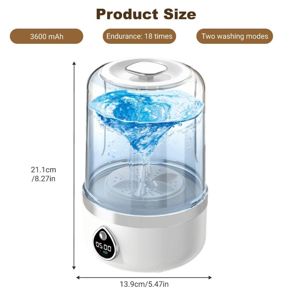 Mini Washing Machine 1.5L Sock Washing Machine Underwear Washer  for Clothes Underwears Socks