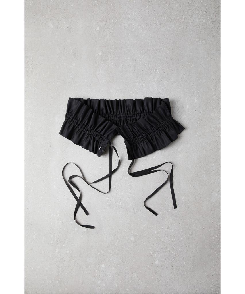 Syukommaboni Fev_Ruffle Belt(Black)_Dfaoa25504Blk