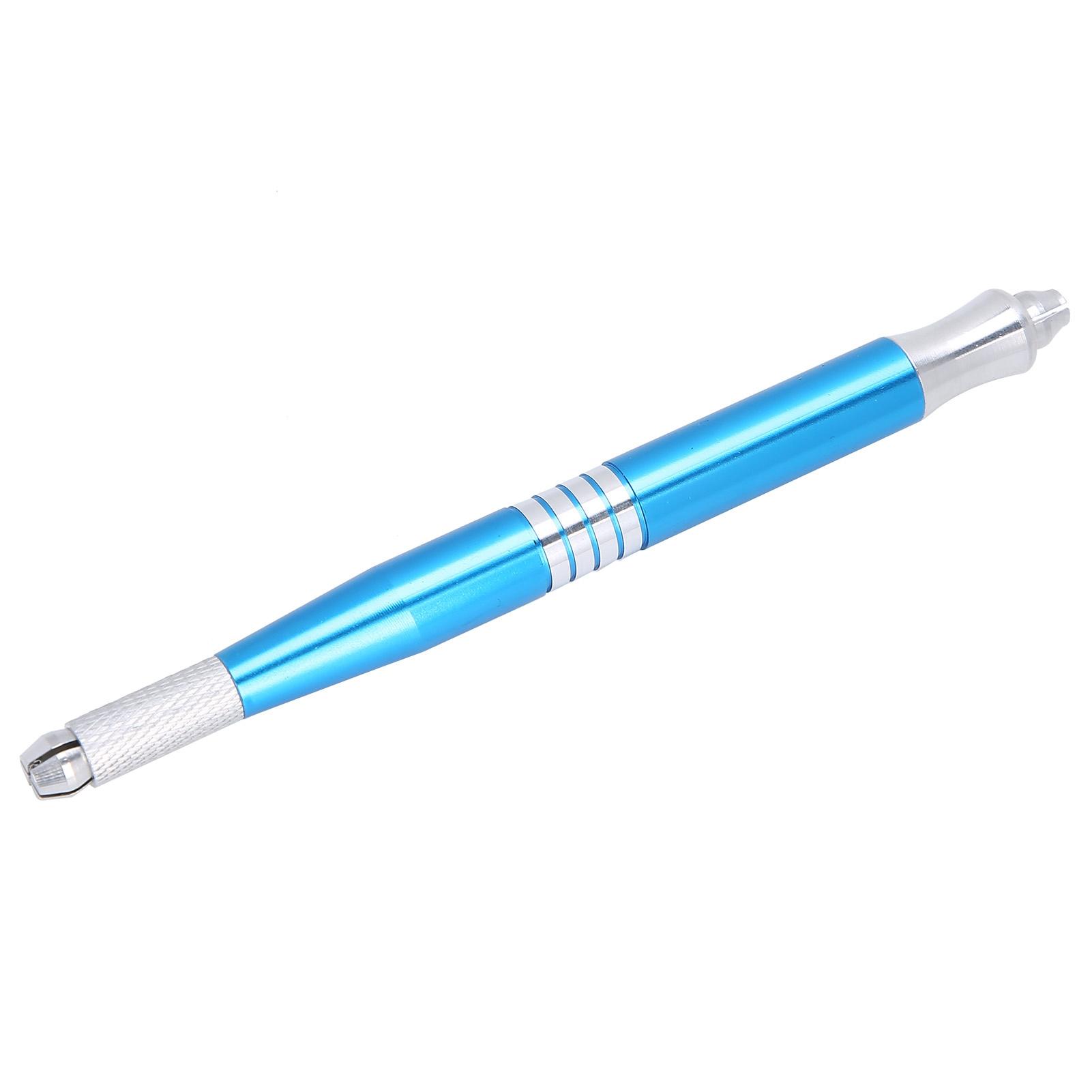 

Ручка для микроблейдинга тату из алюминиевого сплава, макияж, ручная ручка для татуажа бровей и губ, аксессуар, синяя