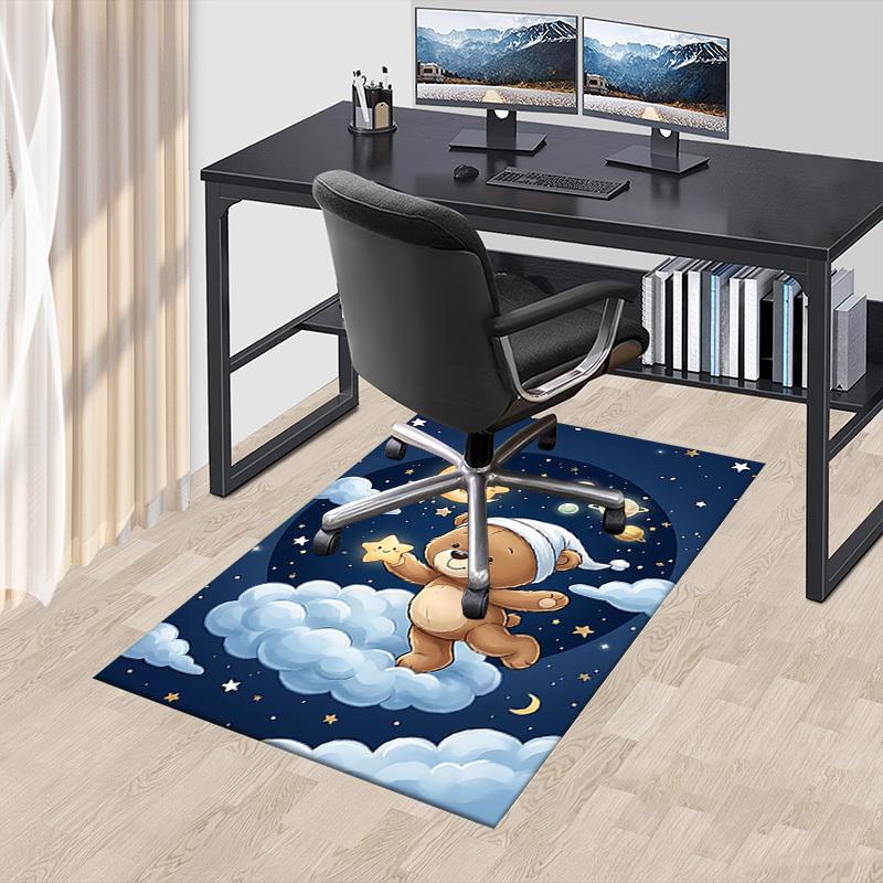 1PC Bear Cloud Non-Slip Floor carpet, Office, family, bedroom, Studio - Large Area Rug,Decorative Mat, Longlasting Material-C0474
