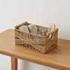 Paper Rope Storage Basket Nordic Braided Container Desktop Organizer for Bedroom, Vanity