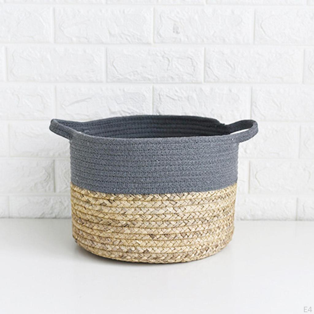 Kaufe Cotton Rope Storage Baskets Bin, Household Organizer Bins