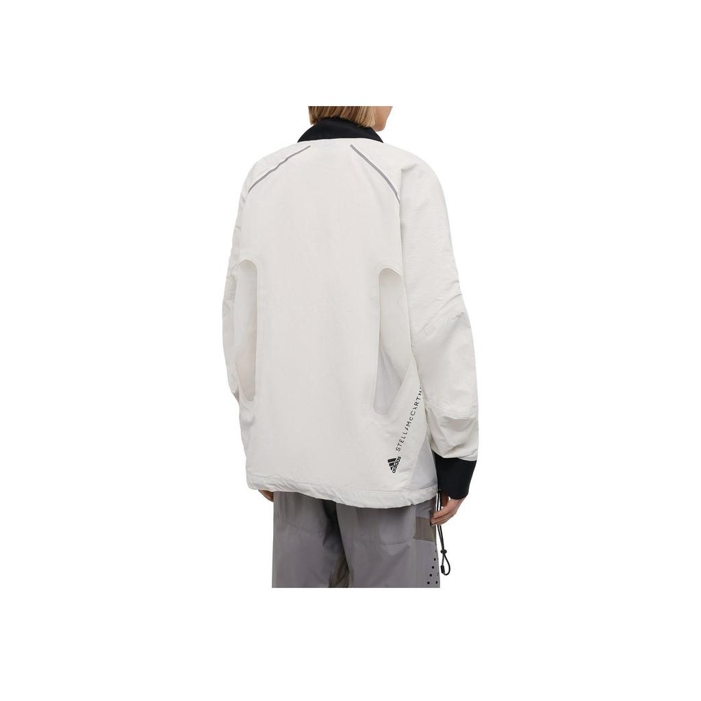 Adidas Asmc Bd Pullon Color Block Half Zip Sports Hoodie Women Hoodies Gray White GL7630