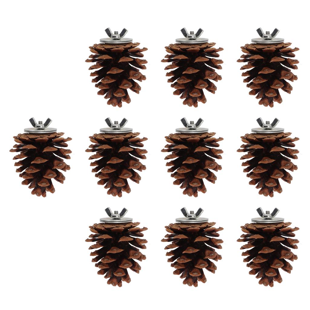 10pcs Bird Bite Pine Cones Natural Pine Cone Chewing Bird Toy for Parakeet Cockatiel Conure Finch Budgie Macaw