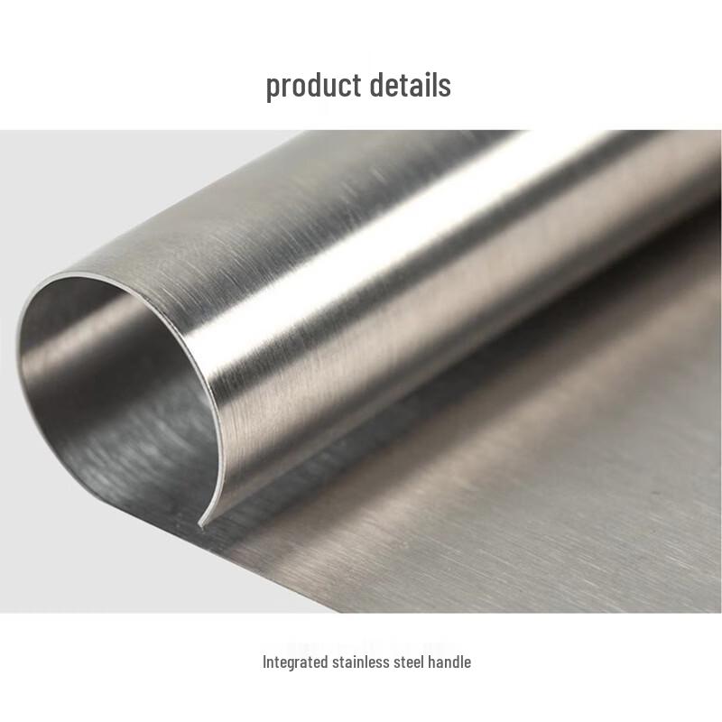 MDNG Stainless Steel Dough Scraper Set with Wooden Handles