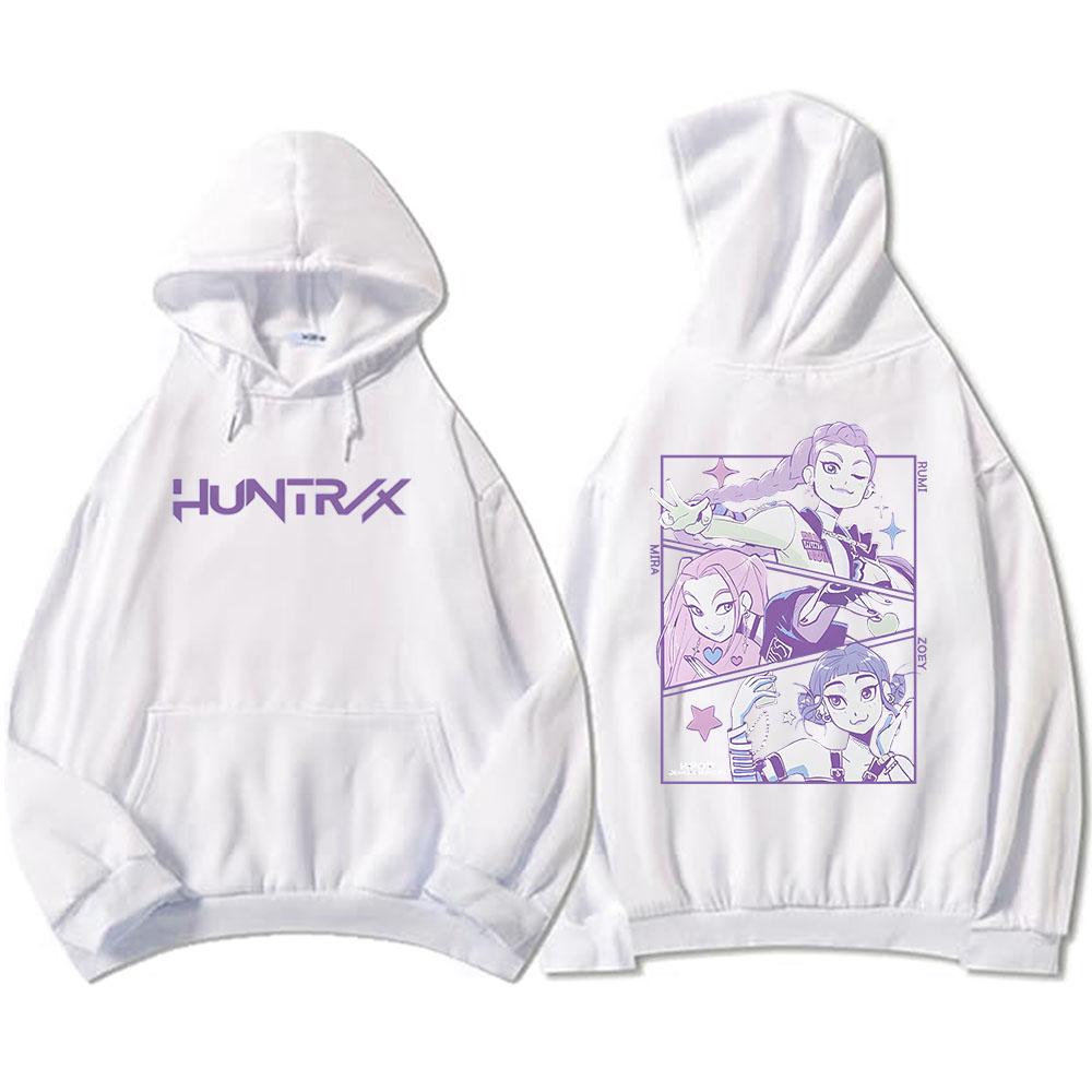 Men Women Hoodies KPop Demon Hunters Movie Graphic Sweatshirts Fleece Warm Hooded Pullovers Sudadera Print Top