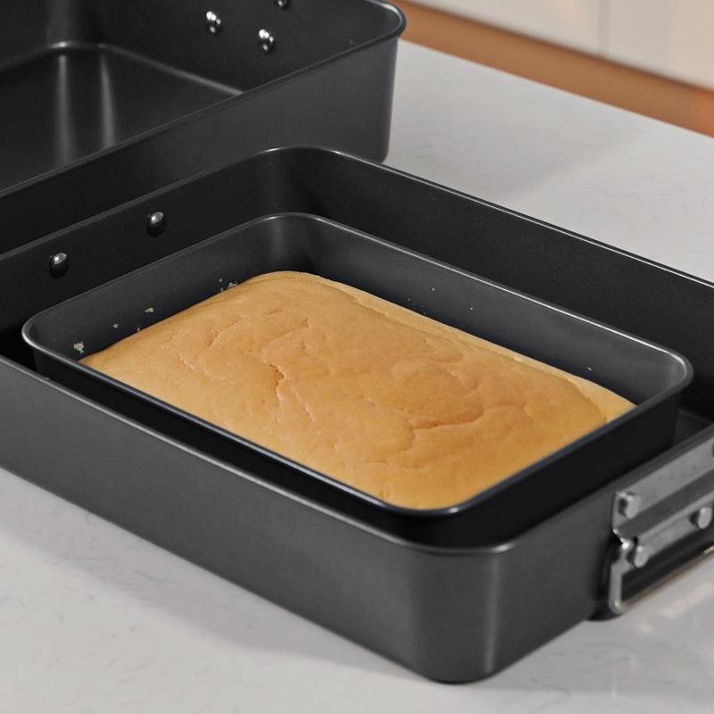1Pc Nonstick Cake Pan Rectangular Casserole Pans Casserole Baking Pan Lasagna Container Carbon Steel Baking Pan