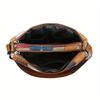Women's Elegant Vintage Crossbody Bag Trendy HandBag Fashion Multi-pockets Shoulder Bag All-match Retro Crossbody Bag
