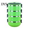 Insulated Lunch Box Stackable with Handle, Stainless Steel Interior Easy Cleaning Bento Design, Leak-Proof Portable Food Container for Office Work And