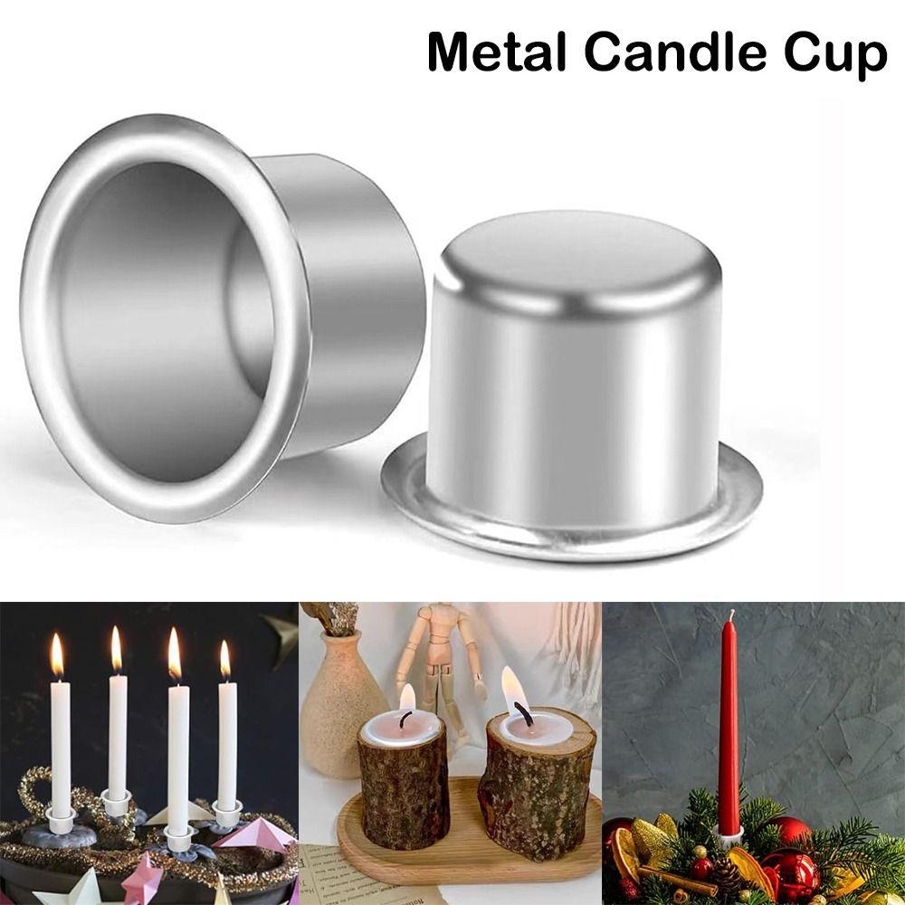 

Простые подсвечники из металла и алюминия, основание подсвечника, украшение для дома, конические подсвечники для изготовления воска, принадлежности для вечеринок